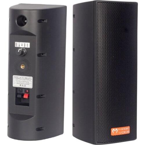 MAGICVOICE MV-26 2*7.5 CM 50 WATT BLACK COLUMN SPEAKER 2Lİ TOOL TRANSFORMER