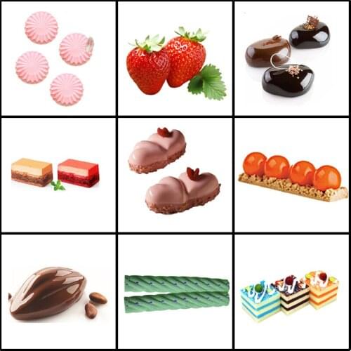 Meibum Various Cake Silicone Mold Party DIY Mousse Dessert Mufiin Pastry Decorating Mould Chocolate Fondant Tray Baking Tools