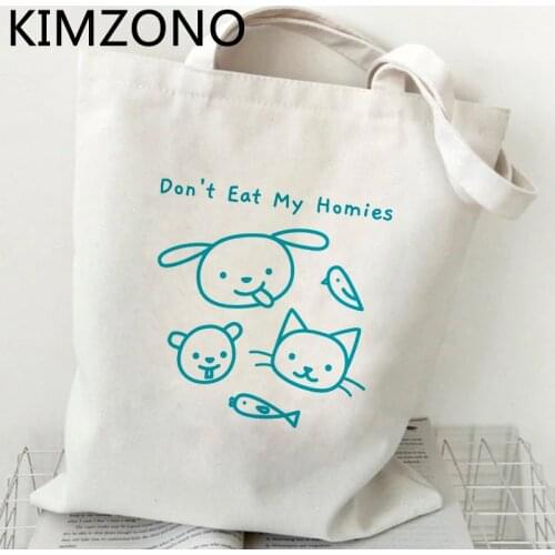 Vegan shopping bag shopping shopper bolso bolsa reusable bag string reciclaje fabric reusable custom