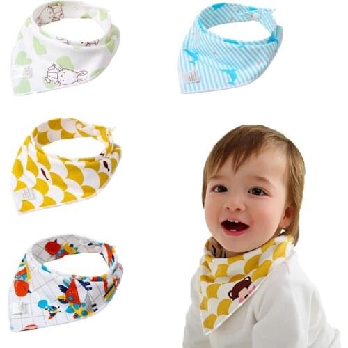 Newborn Baby Bibs Infant Girls Bandana Bib Toddler Cotton Beer Patern Child Scarf Burp Cloth Meal Collar Burp Baby Accessories