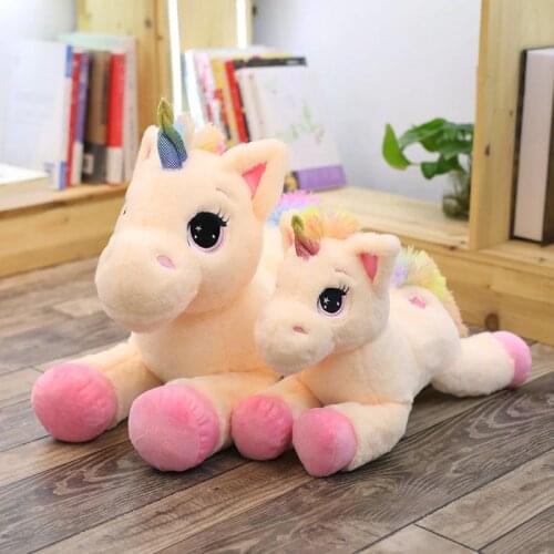 Nooer Rainbow Unicorn Plush Toys Stuffed Animals Unicornio Plush Doll Soft Toys For Children Baby Birthday Christmas Gift