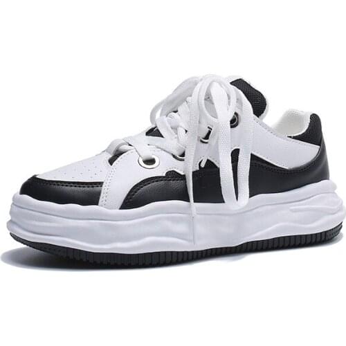 New casual sports shoes breathable white shoes female students flat running shoes