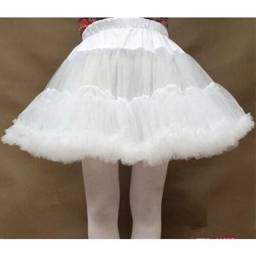 New Ball Gown Child Petticoat White Bridal For Flower Girl Dress Crinoline Underskirt