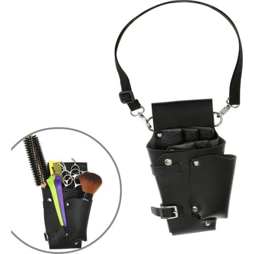 Salon Stylist Hairdressing Scissors Shears Belt Pouch Bag PU Waist Holster