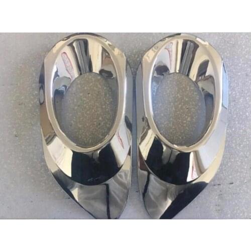 Front Bumper Fog Light Trim Front Lamp Decoration Cover For jetta Mk6 2011 2012 2013 2014 Car Styling Abs Chrome 2Pcs