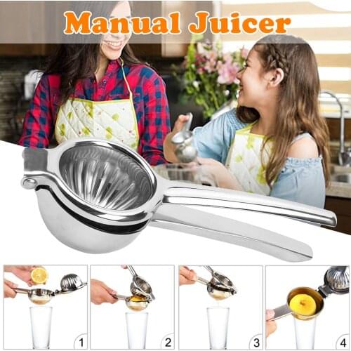 Lemon Squeezer for Kitchen Stainless Steel Manual Fruit Juicer Orange Juice Fast Handle Press Tool Household ALI88