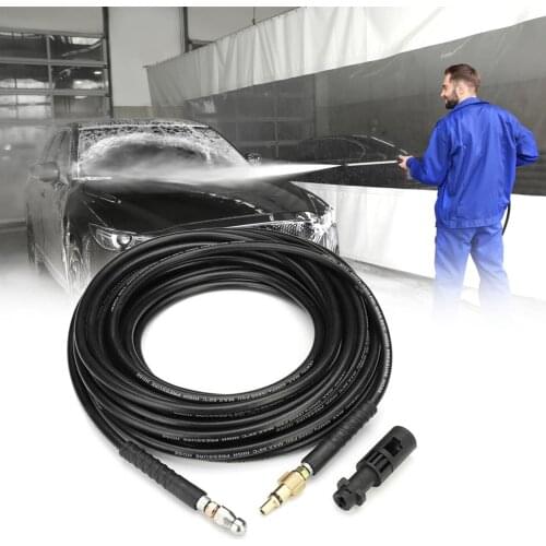 15 meters High Pressure Washer Hose Pipe Cord Car Washer Water Cleaning Extension Hose Water Hose for Karcher Pressure Cleaner