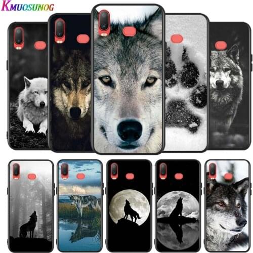 Cute Black Wolf Print Silicone Cover For Samsung Galaxy A9 A8 Star A7 A6 A5 A3 Plus 2018 2017 2016 A750 Phone Case