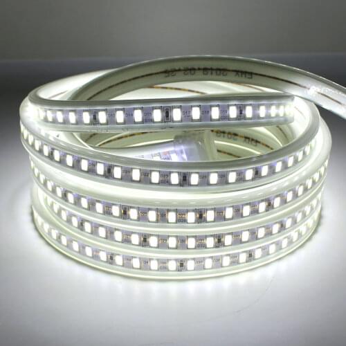 220V LED Strip Waterproof IP67 SMD5730 120Leds/m White 220 V LED Strip Light Waterproof Diode Tape Kitchen Living Room Lamp