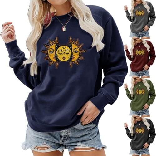 Sweatshirts Women Anime Gothic Pullover Casual Long Sleeve Tops High Street Hip Hop Streetwear Loose Pullover harajuku