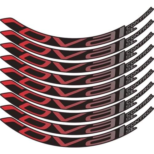 READU bicycle stickers mountain bike roval control SL 29 inch 25mm width rim wheel set Gradient color sticker MTB rim decals
