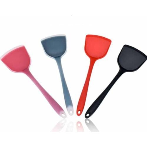 1 Pc Food Grade Silicone Chinese Style Spatula Utensils Non Stick Pot Shovel Cooking Turner Heat-Resistant Kitchen Utensils