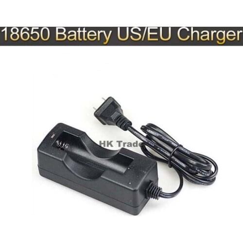 10PCS/LOT 3.7V 18650 Wired Single EU/US plug 18650 Battery Charger Protected