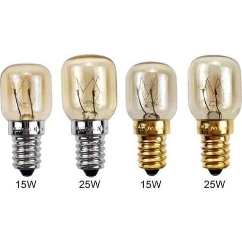 2pcs 220V E14 300 Degree High Temperature Resistant Microwave Oven Bulb 15/25W N0PF