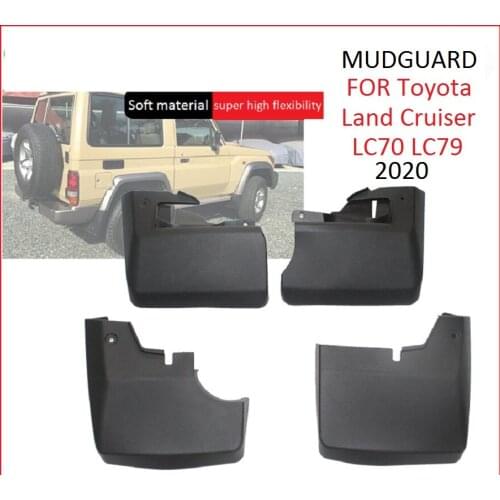 FOR Toyota Land Cruiser LC70 LC79 2020 With wheel eyebrows Fender Mud Flaps Guard Mudguard Splash Flap Car Accessories 4PCS