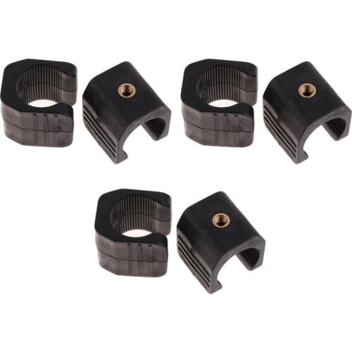 6 Pieces UniversaL Bicycle Flashlight Clip Arm Mount Clamp For Fishing Light Lamp Tripod