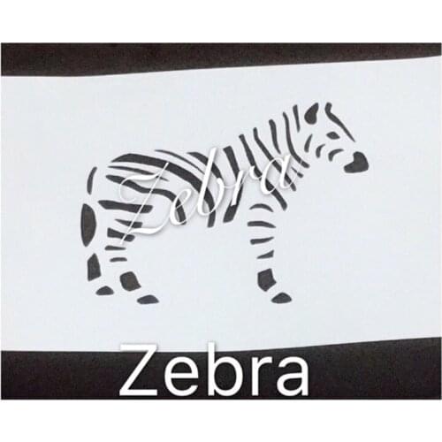 A4 Size Baby Zebra Scrapbooking tool card DIY album masking spray painted template drawing stencils laser cut 8071276