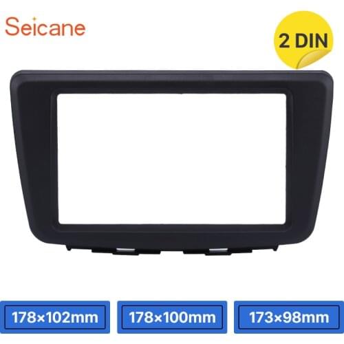 Seicane Double DIN Car Radio Audio Player Panel Frame Fascia for SUZUKI BALENO Auto Stereo Dashboard Trim Kit