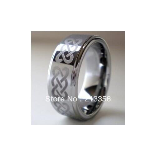FREE SHIPPING!USA WHOLESALES CHEAP PRICE BRAZIL RUSSIA CANADA UK HOT SELLING 8MM NEW SILVER BRIDAL PATTERN TUNGSTEN WEDDING RING