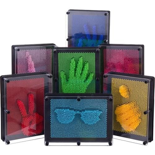 DIY novelty handprint 3D clone hand model Variety pinpin pinart stereo needle carving childrens educational toys