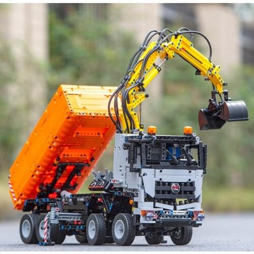 MOULD KING Technic Remote Control Truck MERCEDESE AROCS App Motorized Car 3245pcsBuilding Blocks Bricks Kids Toys Birthday Gifts