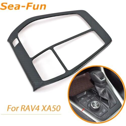 AT Gearbox Cover For Toyota RAV4 RAV 4 XA50 2019 2020 Gear Shift Sticker Trim Ring Garnish Accessories Parts