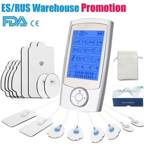 TENS Body Massager Digital Acupuncture EMS Therapy Device Electric Pulse Machine Muscle Stimulator Pain Relief Physiotherapy