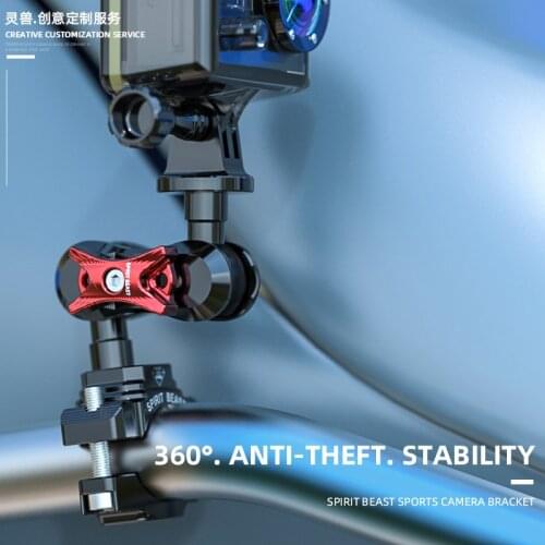 Suitable for GoPro sports camera bracket motorcycle riding equipment YI DJI Osmo Action Insta360 sports camera handlebar holder