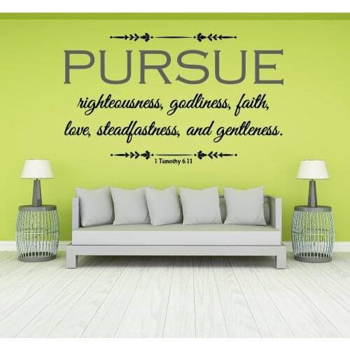 Cartoon Style Pursue Wall Sticker Pvc Removable For Home Decor Living Room Bedroom Removable Decor Wall Decals