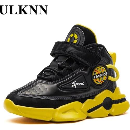 ULKNN Boys Waterproof Male Sneakers For Boy New Design Kids Breathable Zapatillas Casual Anti-Slippery Light Shoe Children 2021