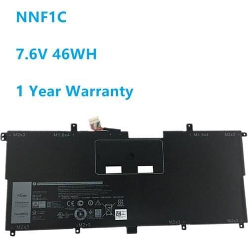 New NNF1C Laptop Battery For Dell XPS 13 9365 Series XPS13-9365-D1605TS D1805TS HMPFH N003X9365-D1516FCN 7.6V 46WH