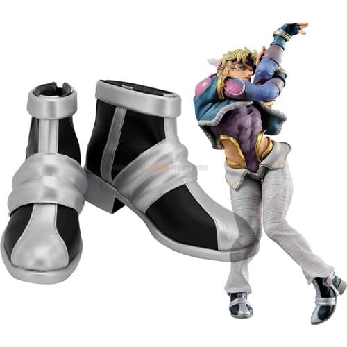 Caesar Zeppeli Shoes Cosplay JoJos Bizarre Adventure Caesar Anthonio Zeppeli Cosplay Boots Shoes Custom Made