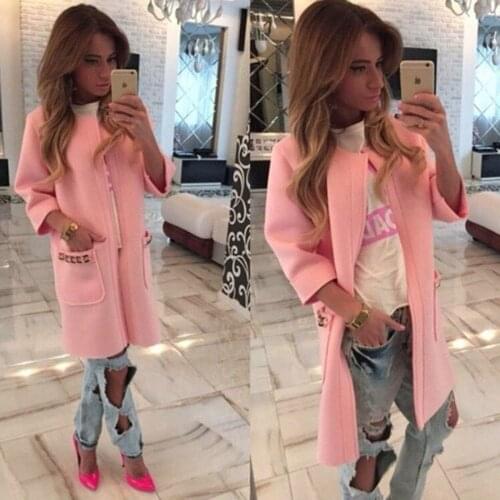 2018 Autumn Fashion Womens Elegant Blue Pink Slim Parka Casual Outwear Candy Hooded Coat Women Coat Femme Clothes