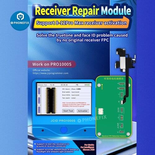 JC Pro1000S Earpieces FPC Flex Cable Module for iPhone 8 to 12 Series Receiver Ribbon Cable Detection Repair JC Pro1000S Module