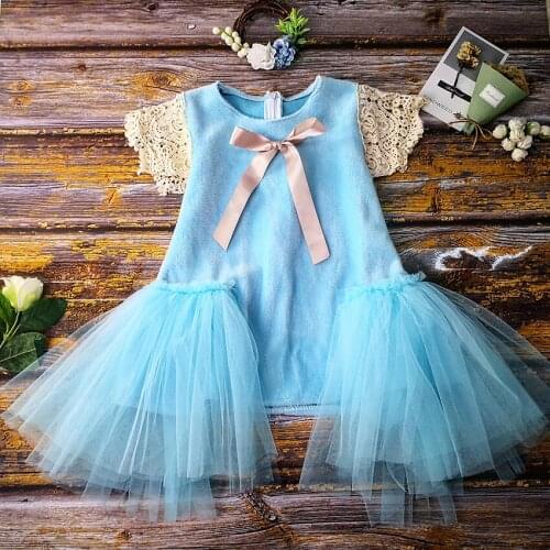 Retail Thicken Embroidery Princess Party Cute Tutu Toddler Baby Girl Dress Winter Kids Dresses For Girl Wholesale Baby Clothes