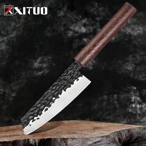 XITUO Forging Handmade Fish Knives Kitchen Forging Boning Knife Cleaver Chef Knife High Carbon Steel Slicing Cooking Tools
