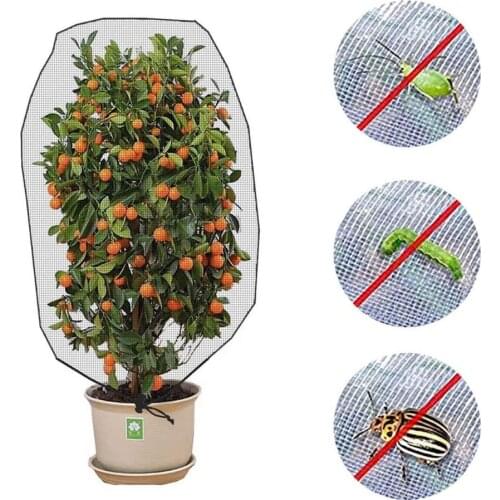 Garden Netting Bags Protecting Bag Potted Fruit Protection Bag Drawstring Design Bug-proof Bird-proof Netting Garden Supplies