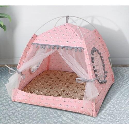 Pet Products Cat Bed the General Teepee Closed Cozy Hammock with Floors Cat Tent Pet Small Dog House Accessories Products