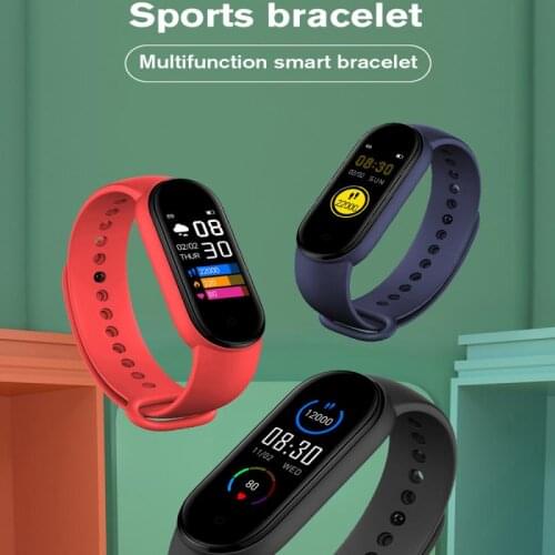 M6 Color Screen Smart Bracelet Heart Rate Meter Step Sleep Health Monitoring Exercise IP68 Waterproof Sport Smart Watch