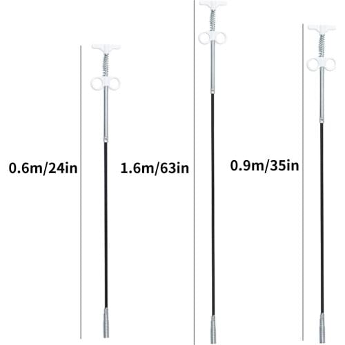 60/90/160CM Sink Drains Grabber Tool Flexible Long Reach Claw Spring Pipe Dredging Tool Floor Drain Sewer Spring Grip Cleaner