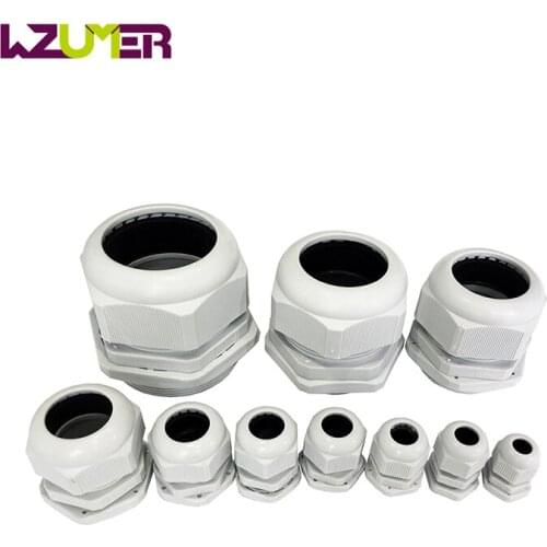 Waterproof Cable Gland 10pcs Cable Entry кабельный ввод IP68 PG7 for 3-6.5mm PG9 PG11 PG13.5 PG16 PG19 21