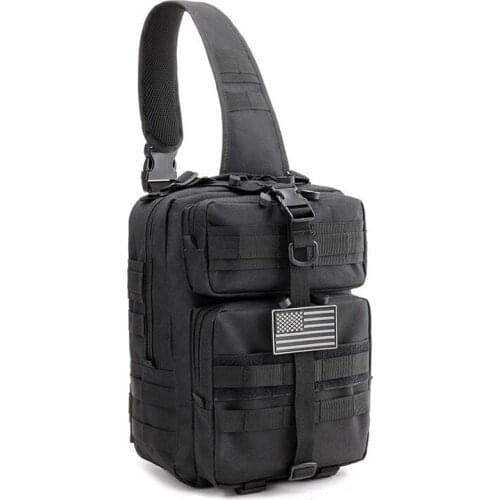 Military Tactical Assault Pack Sling Backpack Army Molle Waterproof Rucksack Bag for Outdoor Hiking Camping Hunting 20L