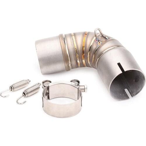 Motorcycle Stainless Steel Exhaust Mid Link Pipe Slip On For Honda CB1000R 2012-2015