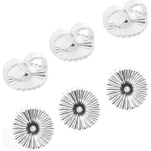 10pcs/lot 2020 925 Silver Earrings Back Fit Stud Earrings Clasp Earring Stopper DIY Earring Fashion JewelryMaking