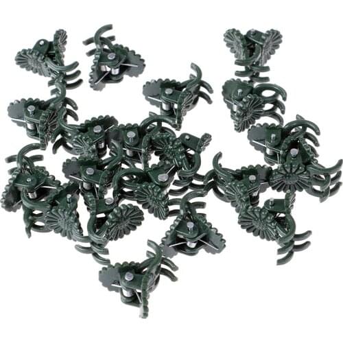 20Pcs Plant Fix Clips Orchid Stem Vine Support Flowers Tied Branch Clamping