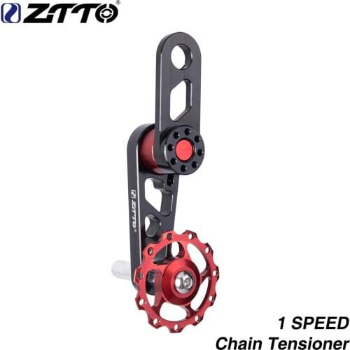 ZTTO Bicycle Tools Folding Bike City Bicycle Single Speed Bike Chain Tensioner Adjustable Pulley Jockey Wheel Derailleur