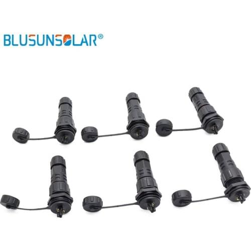 50 pair M16 2,3,4,5Pin 250V IP68 plug socket male and female waterproof connector automotive wire connector terminals