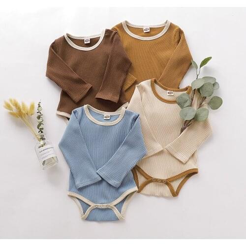 8811 Newborn Clothes Baby Romper Autumn 2021 Nordic Fart Clothes Long Sleeve Climbing Clothes Boys Girls One Piece Clothes