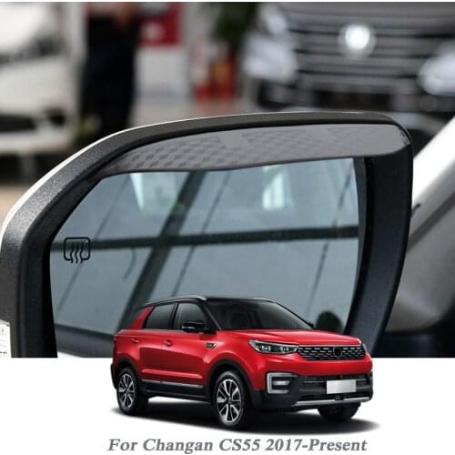 Car Rearview Mirror Rain Eyebrow Auto Shield Snow Guard Sun Side Visor Shade Protector For CHANGAN CS55 2017-Present Accessory