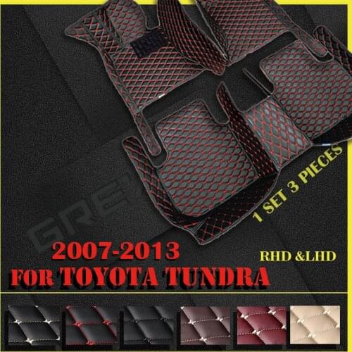 Car floor mats for Toyota Tundra 2007 2008 2009 2010 2011 2012 2013 Custom auto foot Pads automobile carpet cover